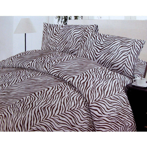 Darrahopens Home & Garden > Bedding Polyester Cotton Zebra Quilt Cover Set Double