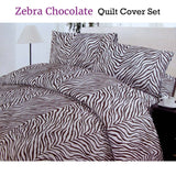 Darrahopens Home & Garden > Bedding Polyester Cotton Zebra Quilt Cover Set Double