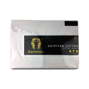 Darrahopens Home & Garden > Bedding Ramesses 475TC Egyptian Cotton Fitted Sheet Queen White