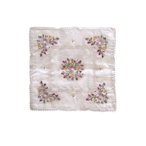 Darrahopens Home & Garden > Bedding Victoriana Cream Applique Embroidered Cushion Cover 45 x 45 cm