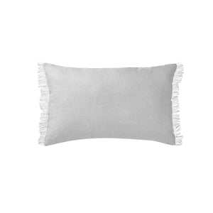 Darrahopens Home & Garden > Bedding Vintage Design Homewares Dove Grey French Linen Filled Cushion Oblong - 35cm x 55cm