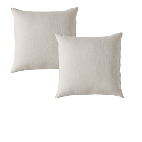 Darrahopens Home & Garden > Bedding Vintage Design Homewares Pair of Natural French Linen European Pillowcases