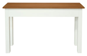Darrahopens Home & Garden > Decor 2 Drawer Straight Leg Sofa/Hall Table (White Caramel)