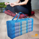 Darrahopens Home & Garden > Decor 2-Fold Meditation Cushion Yoga Mat Blue