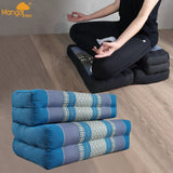 Darrahopens Home & Garden > Decor 3-Fold Zafu Meditation Cushion Set Blue