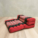 Darrahopens Home & Garden > Decor 3-Fold Zafu Meditation Cushion Set Red-Ele