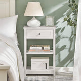 Darrahopens Home & Garden > Decor Bedside Table with Drawer Shelves