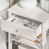 Darrahopens Home & Garden > Decor Bedside Table with Drawer Shelves