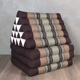 Darrahopens Home & Garden > Decor Jumbo Thai Triangle Pillow THREE FOLDS Brown