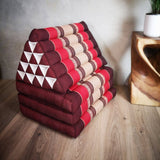 Darrahopens Home & Garden > Decor Jumbo Thai Triangle Pillow THREE FOLDS RED