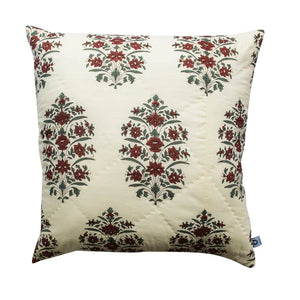 Darrahopens Home & Garden > Decor Kolka Cotton Gulbahar Quilted Euro Sham Superior Quality High Durable - Ruby