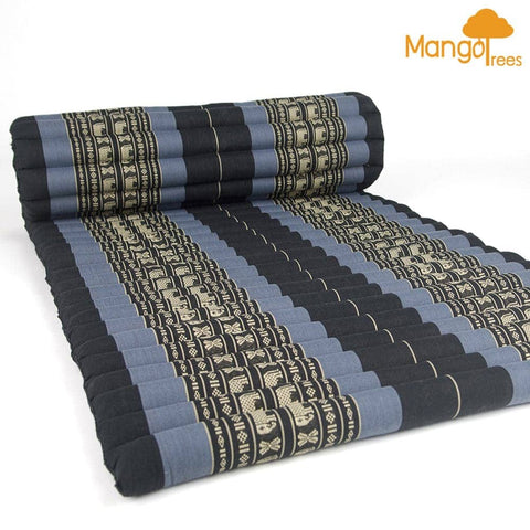 Darrahopens Home & Garden > Decor Thai Kapok Roll Up Mattress Foldout Mat BlueEle