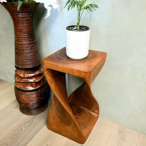 Darrahopens Home & Garden > Decor The Twist Raintree Wood Side Table/Corner Table/Planet Stand NB Finish