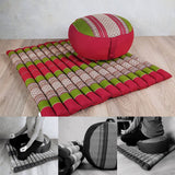 Darrahopens Home & Garden > Decor Zafu & Zabuton Meditation Set Red&Green