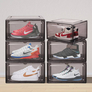 Darrahopens Home & Garden > DIY 10Pcs Premium Acrylic Shoe Box Sneaker Display Storage Case  Boxes Magnetic Door Au