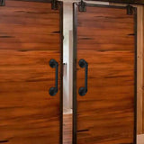 Darrahopens Home & Garden > DIY 2Pcs Sliding Barn Door Handle 14 inch 36cm Industrial Pipe Door Pull Handle, Grab Bar, Towel Bar