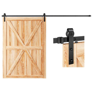 Darrahopens Home & Garden > DIY 3m Heavy Duty Sliding Barn Single Door Hardware Kit Damper Track Rail Roller System