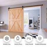 Darrahopens Home & Garden > DIY 3m Heavy Duty Sliding Barn Single Door Hardware Kit Damper Track Rail Roller System