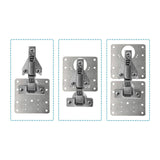 Darrahopens Home & Garden > DIY 4 Pcs Kitchen Cupboard Door Cabinet Hinges Repair Plate Brackets Kit Fixing Screws