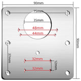 Darrahopens Home & Garden > DIY 4 Pcs Kitchen Cupboard Door Cabinet Hinges Repair Plate Brackets Kit Fixing Screws