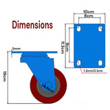 Darrahopens Home & Garden > DIY 6 inch Industrial  Caster Wheels Swivel with Brake Locking Casters Castor Wheels Cart Furniture Workbench