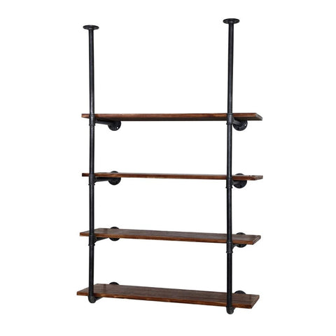 darrahopens Home & Garden > DIY Artiss Wall Display Shelves Industrial Bookshelf DIY Pipe Shelf Rustic Brackets