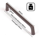 Darrahopens Home & Garden > DIY Black Zinc Kitchen Cabinet Handles Drawer Bar Handle Pull 160mm