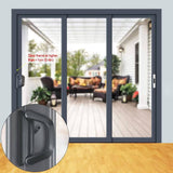 Darrahopens Home & Garden > DIY Sliding Patio Door Handle Set Mortise Lock Suitable for Sliding Glass Patio Door Keyed Black