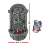 Darrahopens Home & Garden > Fountains Gardeon Solar Fountain Water Feature Wall Mount Garden Fountains 80CM Grey