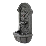 Darrahopens Home & Garden > Fountains Gardeon Solar Fountain Water Feature Wall Mount Garden Fountains 80CM Grey