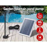 Darrahopens Home & Garden > Fountains Gardeon Solar Pond Pump Submersible Powered Garden Pool Water Fountain Kit 4.4FT