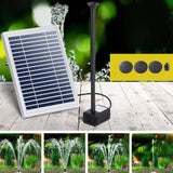 Darrahopens Home & Garden > Fountains Gardeon Solar Pond Pump Submersible Powered Garden Pool Water Fountain Kit 4.4FT