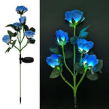 Darrahopens Home & Garden > Garden Lights Blue Bulk Solar Garden Lights 75cm Long Rose Flowers Yard Lamp Xmas Halloween Deco AU