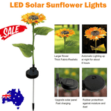 Darrahopens Home & Garden > Garden Lights LED Solar Sunflower Lights Flower Lamp Landscape Lawn Path Garden AU Day