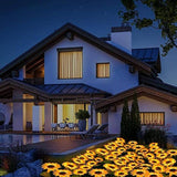 Darrahopens Home & Garden > Garden Lights LED Solar Sunflower Lights Flower Lamp Landscape Lawn Path Garden AU Day