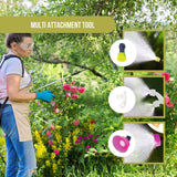 Darrahopens Home & Garden > Garden Tools 16L Rechargeable Backpack Pressure Sprayer - Portable Electric Garden Weed Pump