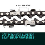 Darrahopens Home & Garden > Garden Tools BAUMR-AG 12" Bar Replacement Spare Chainsaw Chain 3/8 .050 Gauge DL 44