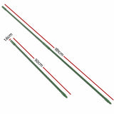 Darrahopens Home & Garden > Garden Tools Green Fingers Garden Stakes Metal Plant Support 24pcs 92x1.6CM