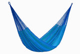 darrahopens Home & Garden > Hammocks Mayan Legacy Jumbo Plus Size Nylon Mexican Hammock in Caribe Colour