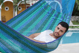 darrahopens Home & Garden > Hammocks Mayan Legacy King Size Cotton Mexican Hammock in Caribe Colour