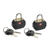 Darrahopens Home & Garden > Home & Garden Others 1 Pack of 2 Lewis N. Clark TSA Key Locks Luggage Travel Padlock Keyed - Black