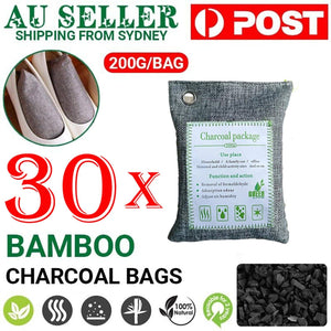 Darrahopens Home & Garden > Home & Garden Others 30PCS Air Purifying Bags Activated Bamboo Charcoal Freshener for Car Home Shoes 200g