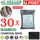 Darrahopens Home & Garden > Home & Garden Others 30PCS Air Purifying Bags Activated Bamboo Charcoal Freshener for Car Home Shoes 200g