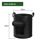 Darrahopens Home & Garden > Home & Garden Others 5-Pack 10 Gallons Plant Grow Bag Potato Container Pots with Handles Garden Planter Black