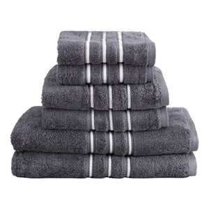Darrahopens Home & Garden > Home & Garden Others 6 Pack Bath Towels Set Cotton Towel Grey