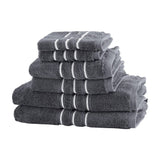 Darrahopens Home & Garden > Home & Garden Others 6 Pack Bath Towels Set Cotton Towel Grey