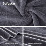 Darrahopens Home & Garden > Home & Garden Others 6 Pack Bath Towels Set Cotton Towel Grey