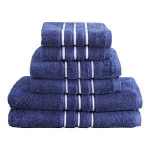 Darrahopens Home & Garden > Home & Garden Others 6 Pack Bath Towels Set Cotton Towel Navy