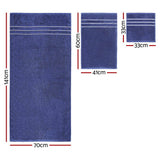 Darrahopens Home & Garden > Home & Garden Others 6 Pack Bath Towels Set Cotton Towel Navy