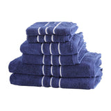 Darrahopens Home & Garden > Home & Garden Others 6 Pack Bath Towels Set Cotton Towel Navy